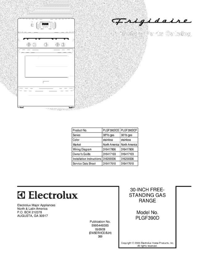 Diagram for PLGF390DCF