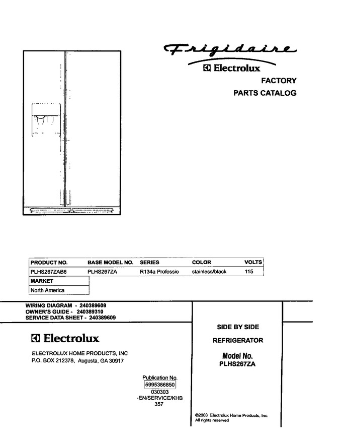 Diagram for PLHS267ZAB6