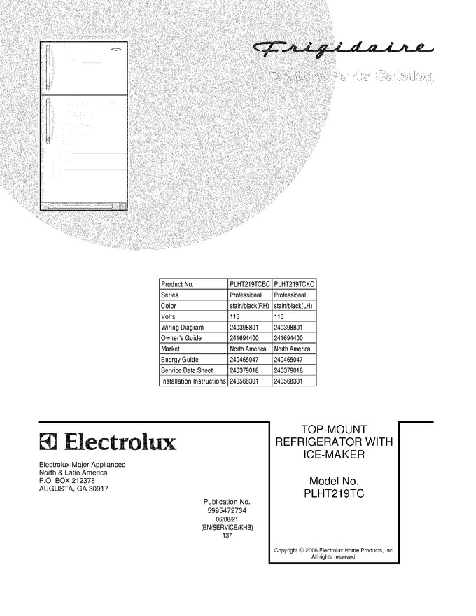 Diagram for PLHT219TCKC