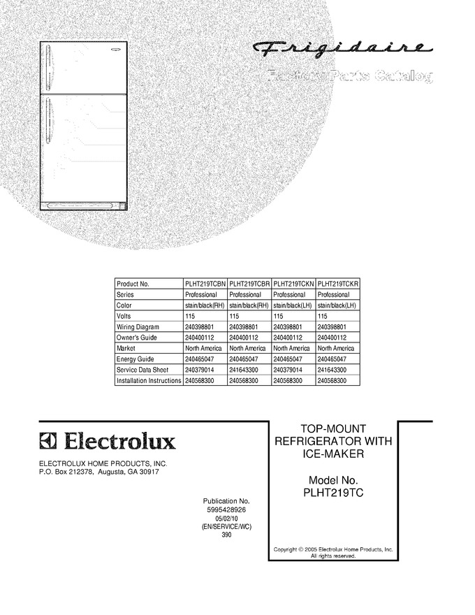 Diagram for PLHT219TCKN