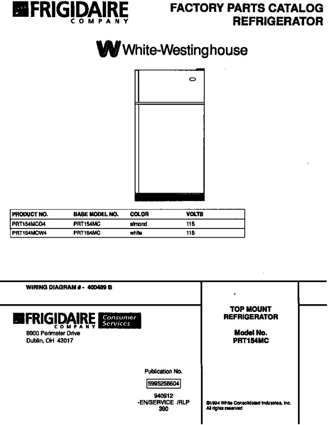 Diagram for PRT154MCD4