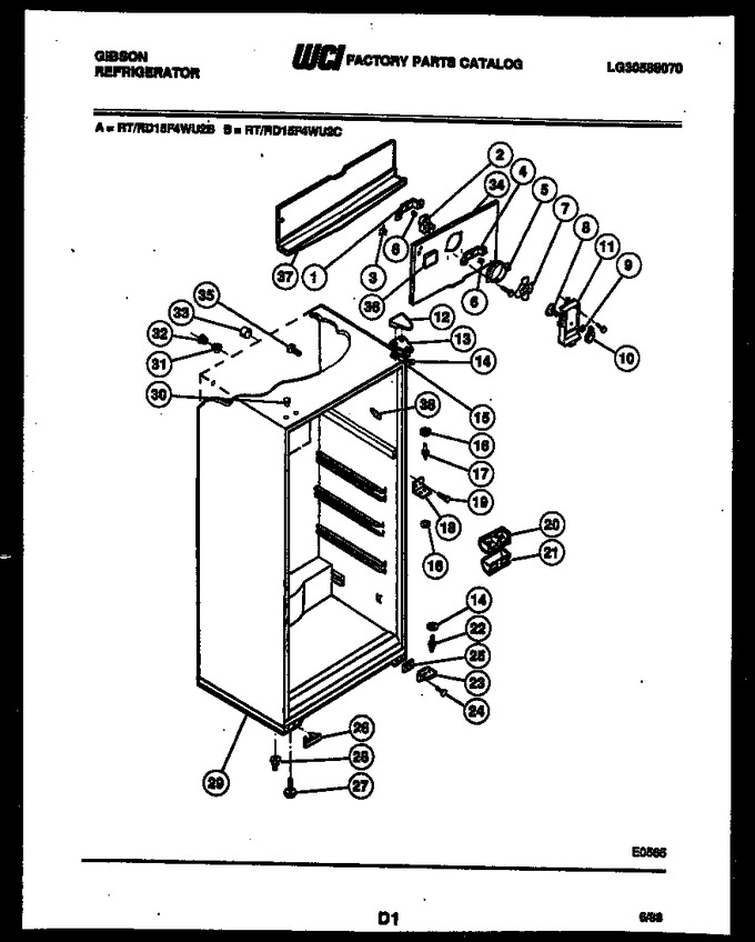 Diagram for RD15F4WU2B
