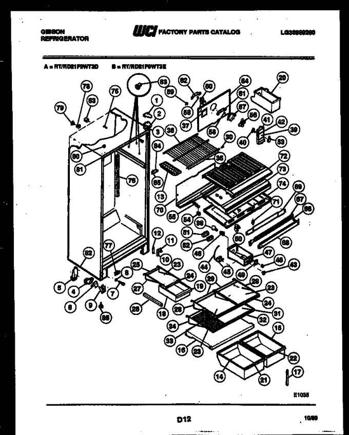 Diagram for RD21F9WT3E