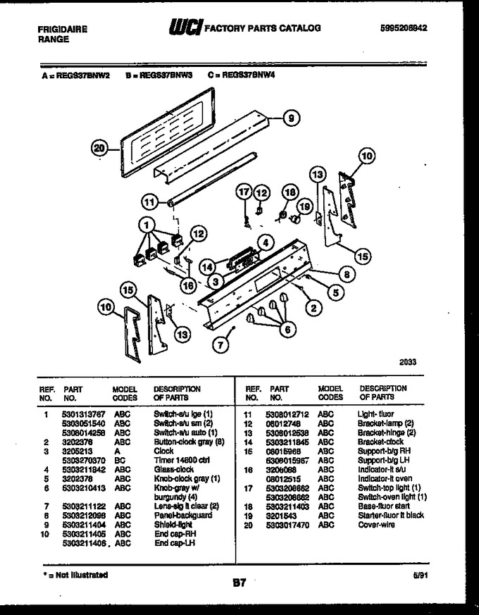 Diagram for REGS37BNW3