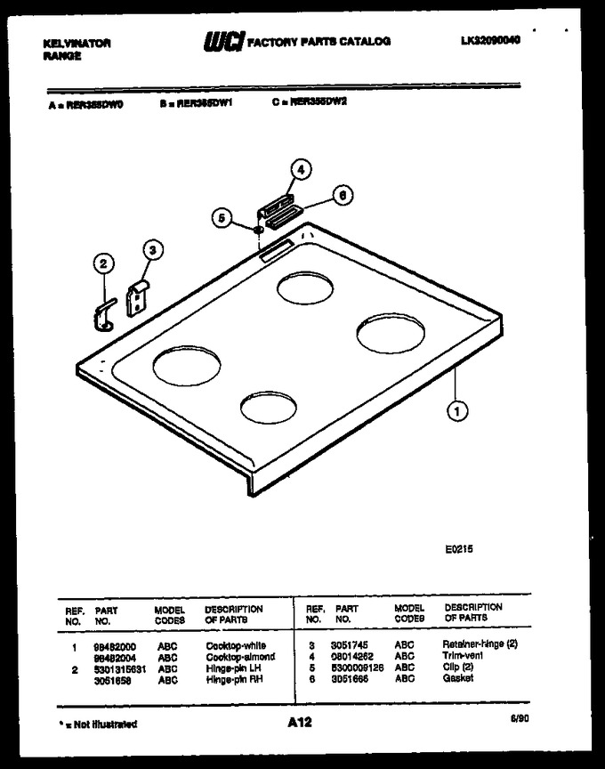 Diagram for RER355DW0