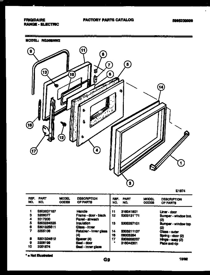 Diagram for RG36BNW2