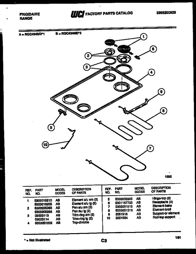 Diagram for RGC434MDW2