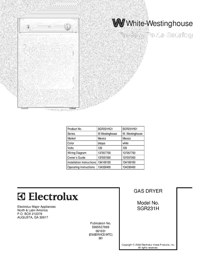 Diagram for SGR231HQ1