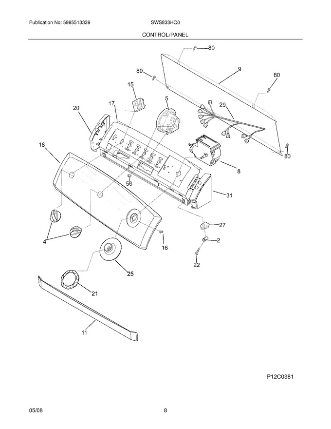 Diagram for SWS833HQ0