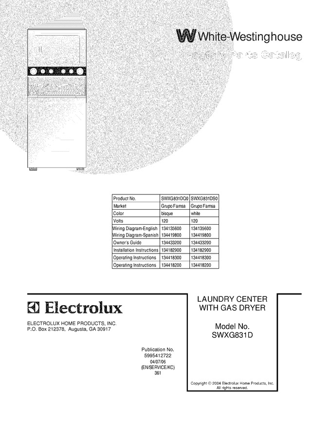 Diagram for SWXG831DQ0