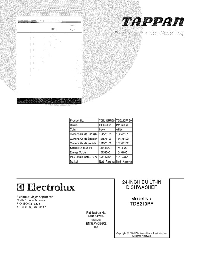 Diagram for TDB210RFB0