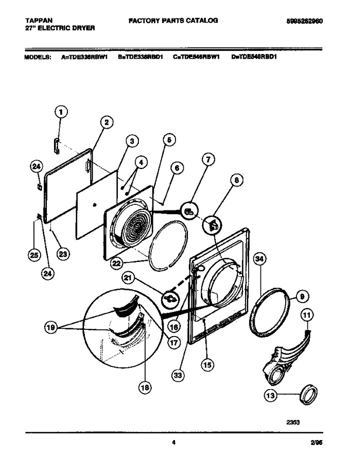 Diagram for TDE546RBW1