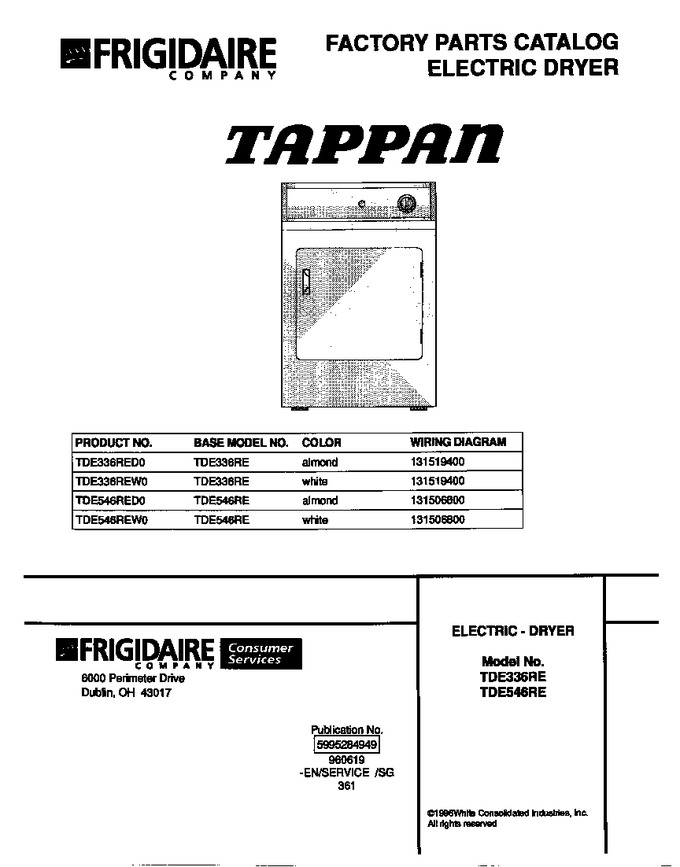 Diagram for TDE546RED0