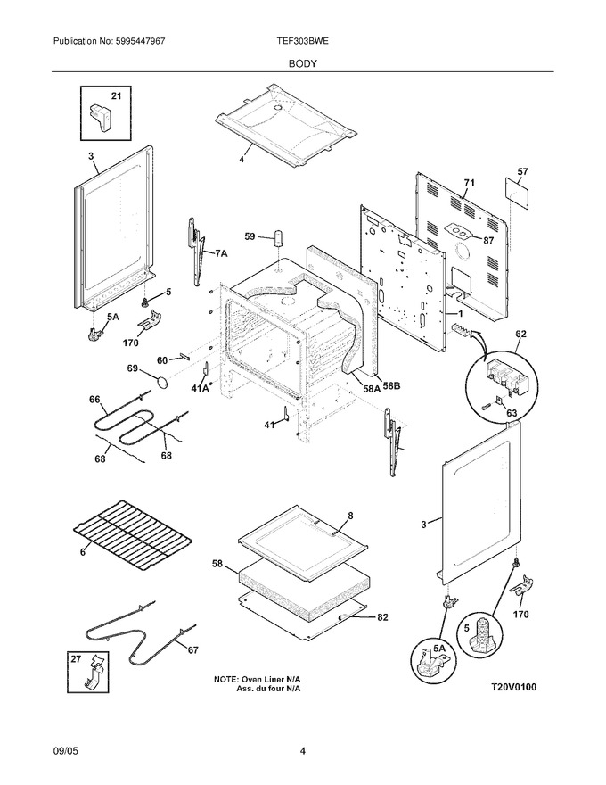 Diagram for TEF303BWE