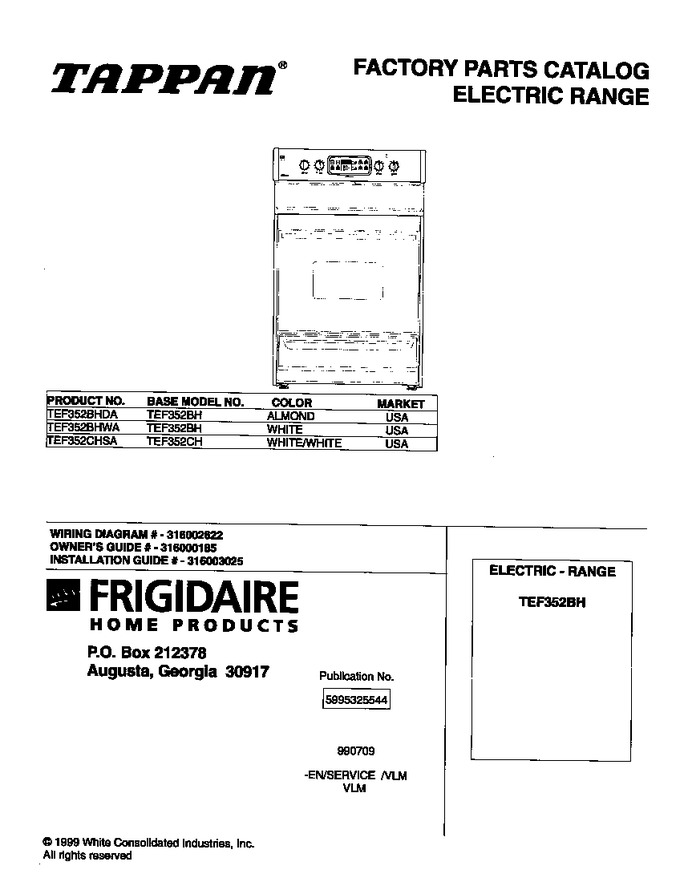 Diagram for TEF352BHWA