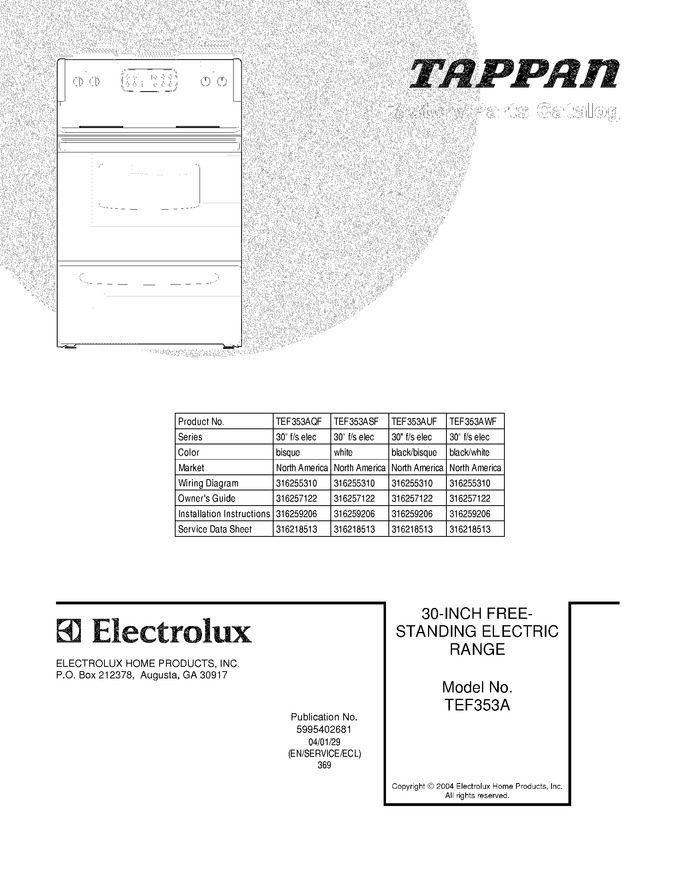 Diagram for TEF353AWF
