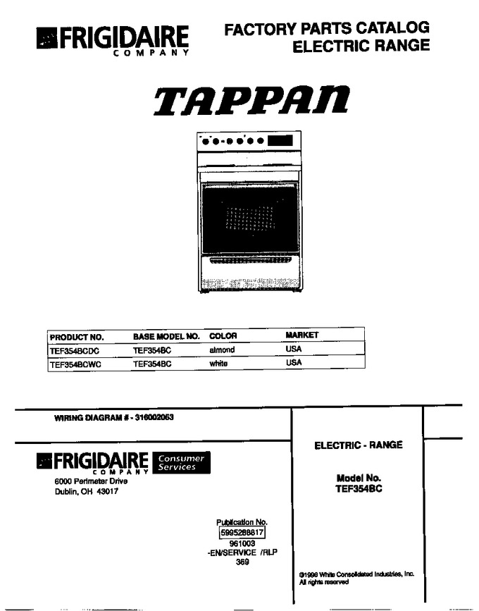 Diagram for TEF354BCWC