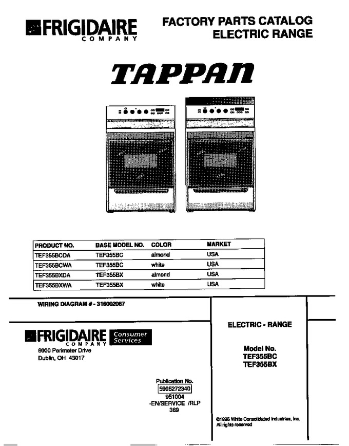 Diagram for TEF355BCWA