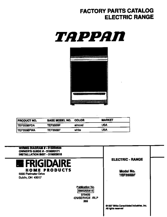 Diagram for TEF355BFDA
