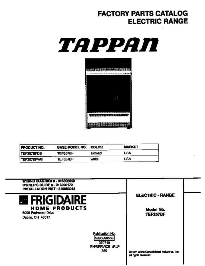 Diagram for TEF357BFWB