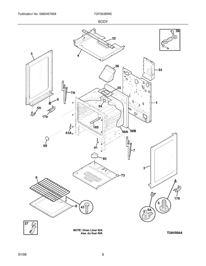 Diagram for TGF303BWE