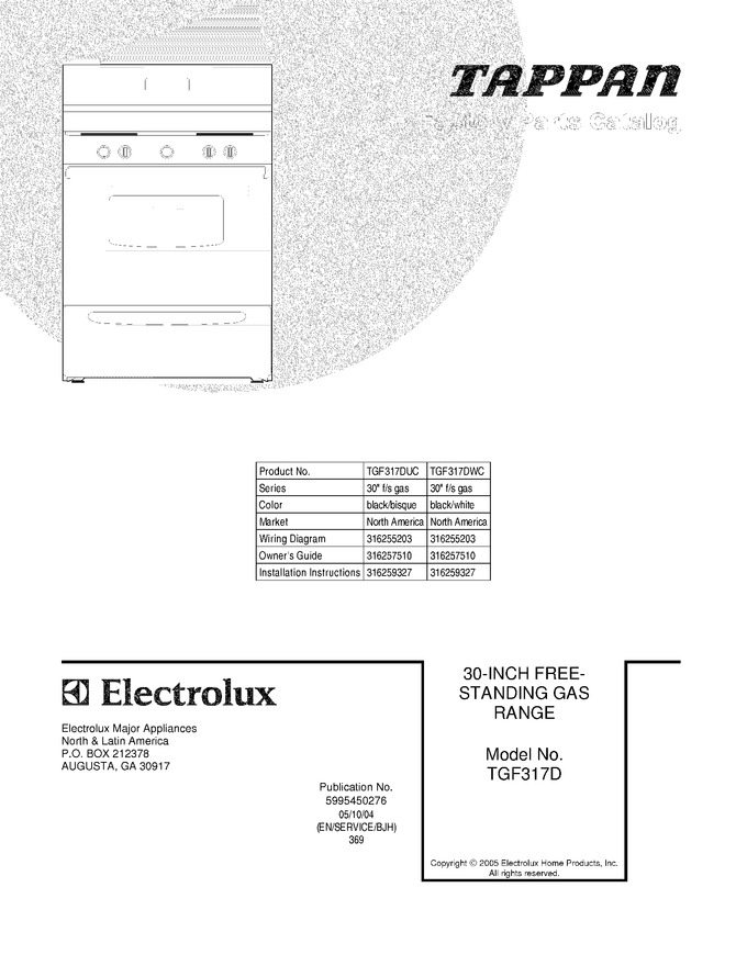 Diagram for TGF317DUC