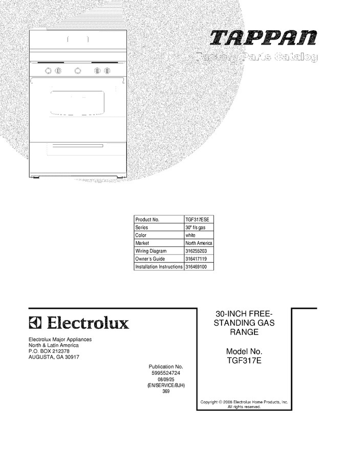 Diagram for TGF317ESE
