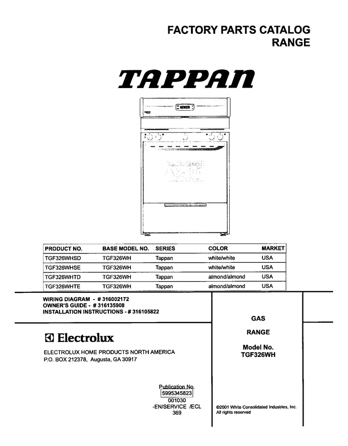 Diagram for TGF326WHTE