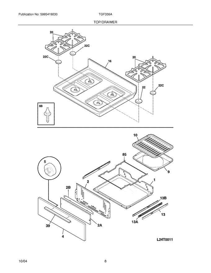 Diagram for TGF336AWG