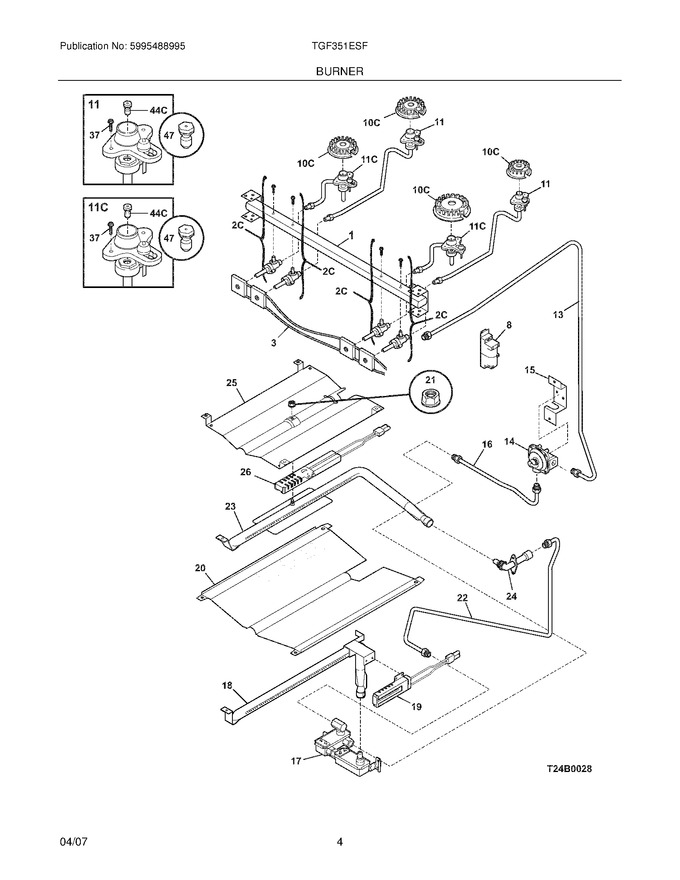 Diagram for TGF351ESF