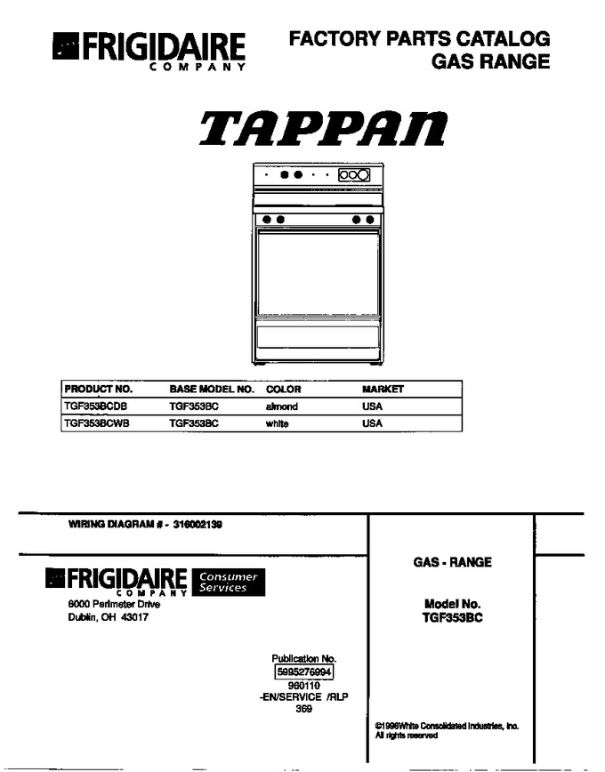 Diagram for TGF353BCWB