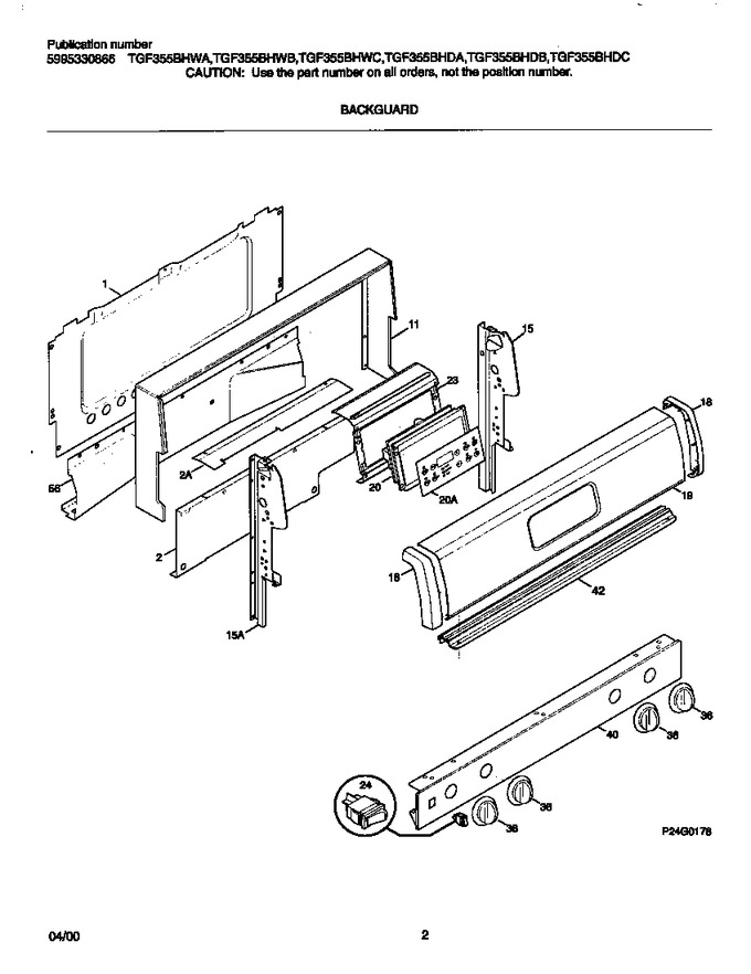 Diagram for TGF355BHWB