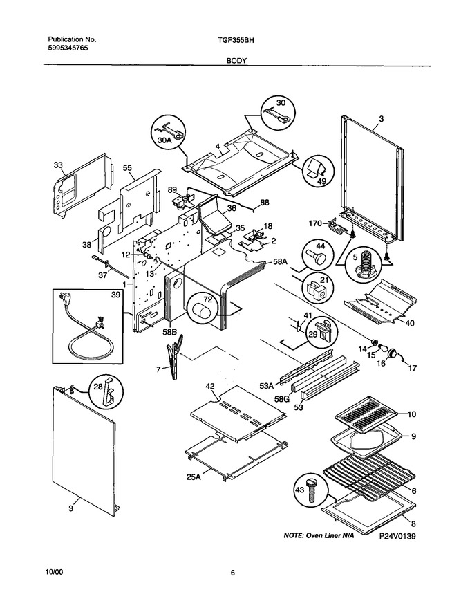 Diagram for TGF355BHWF
