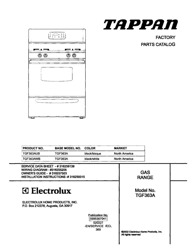 Diagram for TGF363AWB