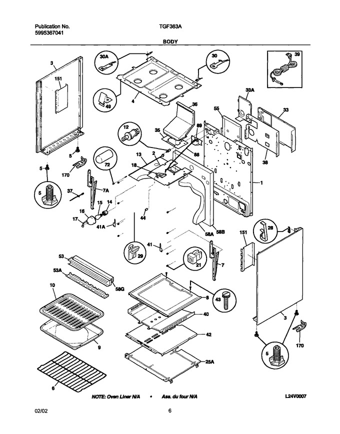 Diagram for TGF363AWB