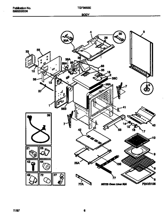 Diagram for TGF365BEWC