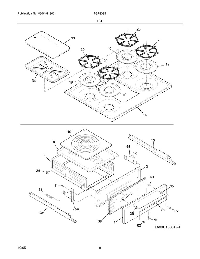 Diagram for TGF605EW1