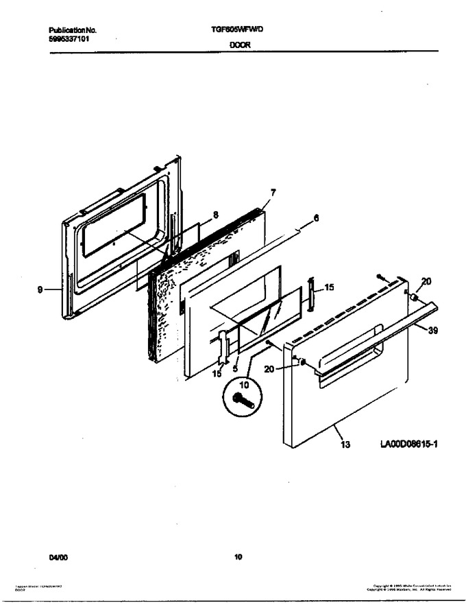 Diagram for TGF605WFW7