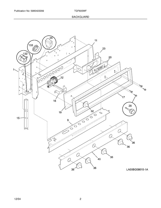 Diagram for TGF605WFW8