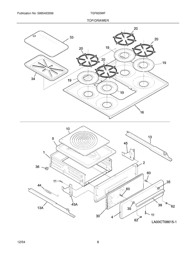Diagram for TGF605WFW8