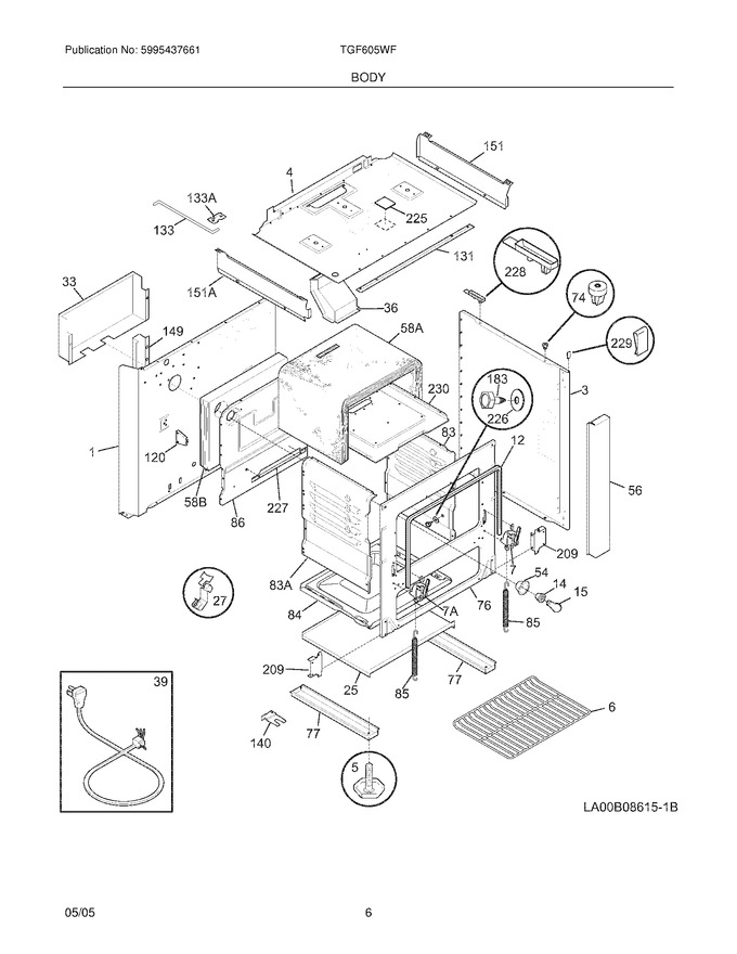 Diagram for TGF605WFU3