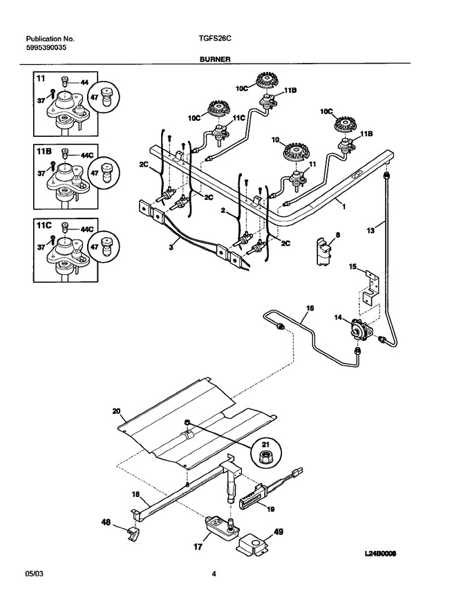 Diagram for TGFS26CSA