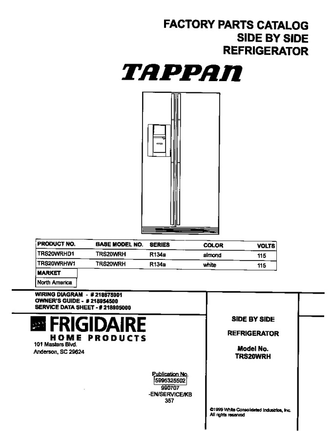 Diagram for TRS20WRHD1