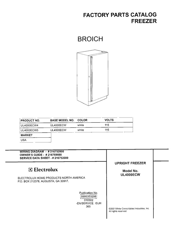 Diagram for UL4000ECW4