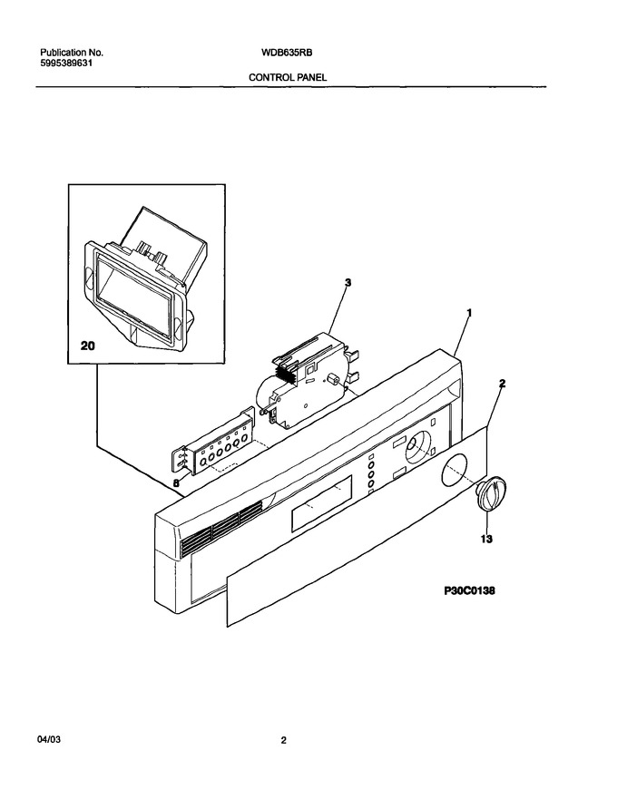 Diagram for WDB635RBQ0