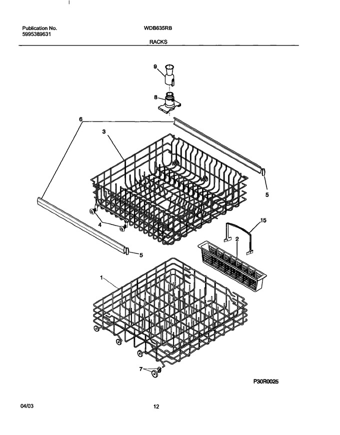 Diagram for WDB635RBQ0