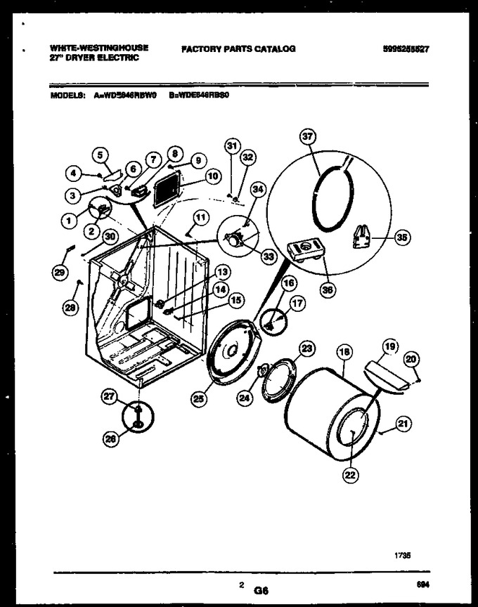 Diagram for WDE846RBW0