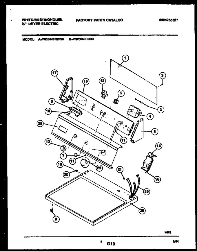 Diagram for WDE846RBW0