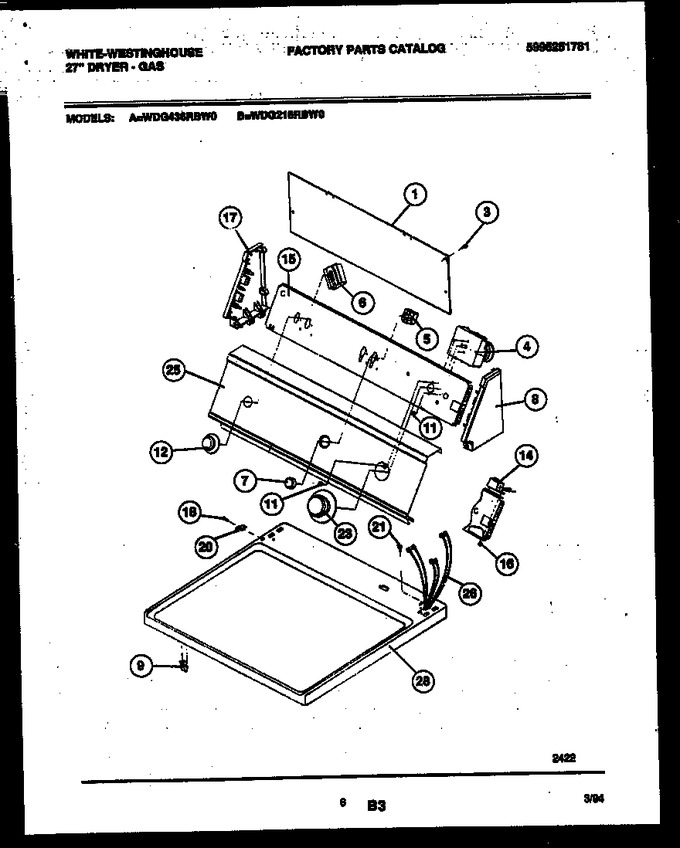 Diagram for WDG436RBD0