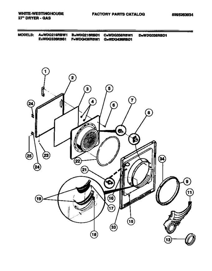 Diagram for WDG436RBD1